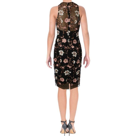 Laundry By Shelli Segal Dresses & Skirts - NEW-Beautiful black mesh embroidered dress
